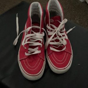 Red high top vans